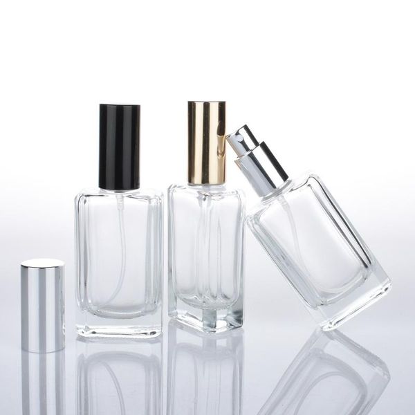 

storage bottles & jars 100pcs/lot 50ml high-grade transparent glass perfume spray fine mist dispensing empty bottle