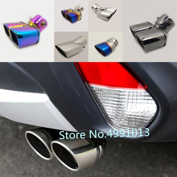 

manifold & parts car cover muffler rear back end pipe dedicate exhaust tip tail outlet ornament vent for mitsubishi outlander 2021