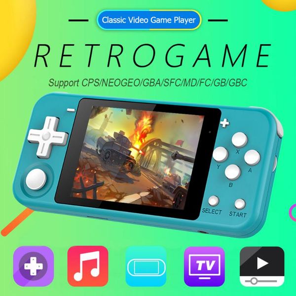 

portable game players q90 3.0 inch ips lcd console retro classic handheld built-in 2000 games video player high-fidelity stereo playback
