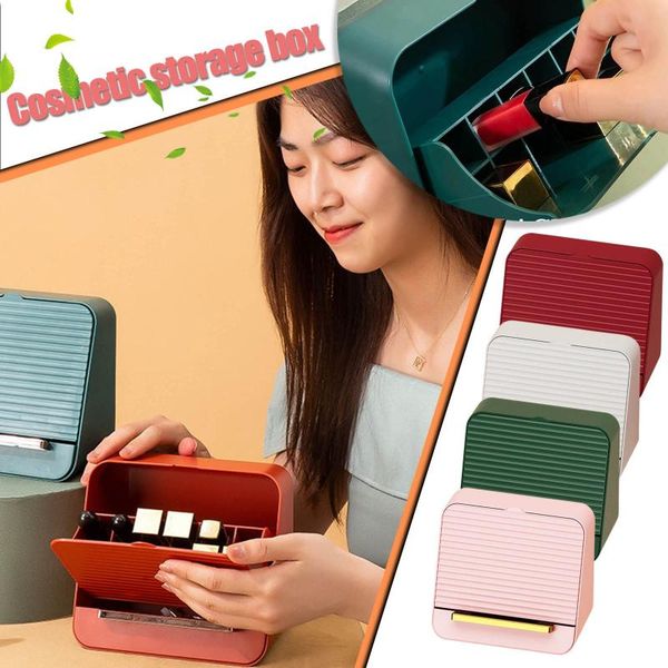 

storage boxes & bins deskorganizer drawer makeup box stackable jewelry container large capacity mask office case #t3g