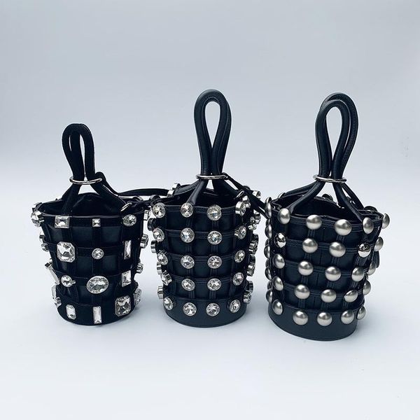 

duffel bags quality luxury designer brand fashion classic lady water drill bag sheepskin full et rivet handbag a2