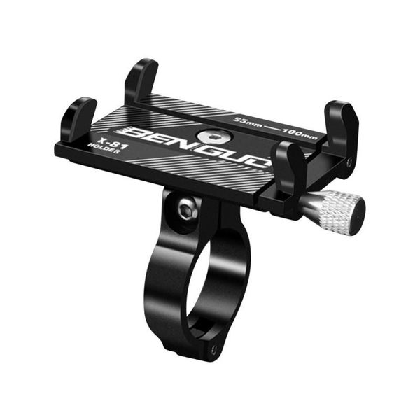 

phone accessories universal aluminum alloy bicycle holder motorcycle handlebar mount for 3.5-6.2" smartphone cell mounts & hold