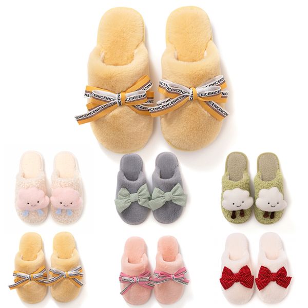 

women slippers platform sandals shoes triples black grown grey pink womens casual indoor warm sneakers flat winter trainers walking slipper