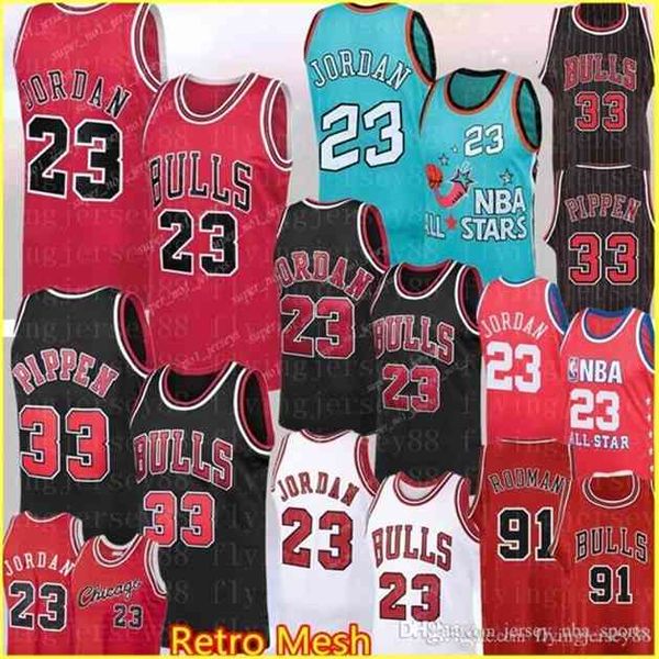

09ncaa 23 michael scottie 33 pippen jersey college mj 91 dennis # rodman jersey 1996 men's michael basketball jerseys, Black