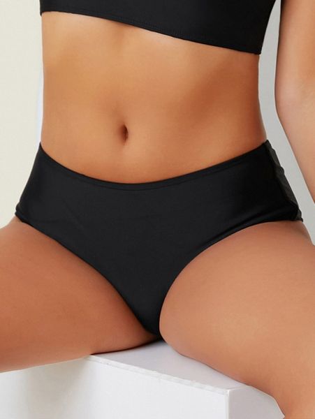 

plain bikini panty p5t0#, White;black