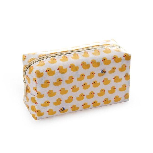 

korean travel cosmetic bag women print flower animal small waterproof girl make up wash pouch toiletry bags & cases