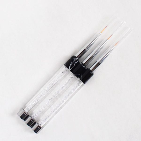 

nail brushes 100pcs tool painted drawing line pen sketching carving crystal painting transparent small brush, Yellow