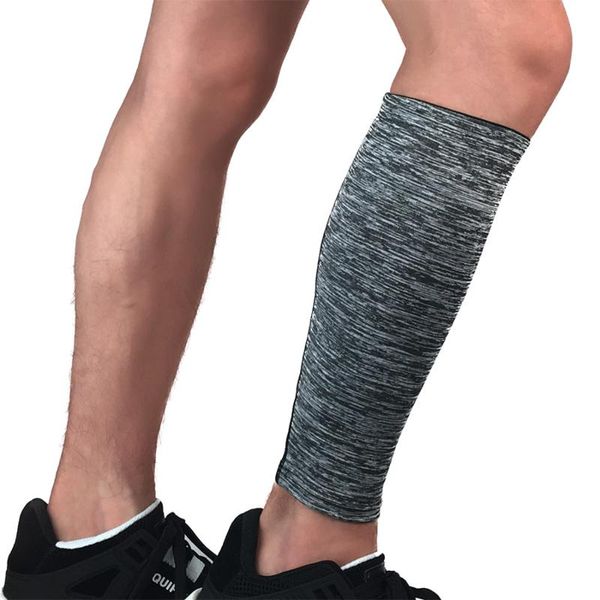 

arm & leg warmers 1pcs running sport legwarmers men women knee set compression sleeve muscle protection gray sports safety, Black