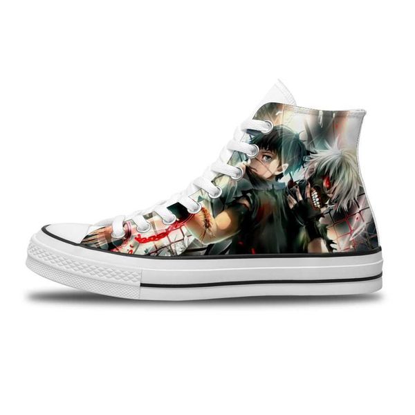 

tokyo ghoul japanese anime cartoon diy customized sport non-slip leisure shoes for man trend sports shoes