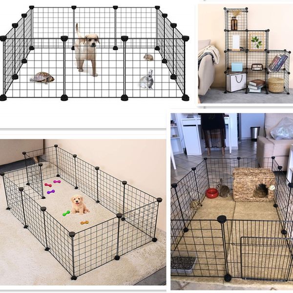 

fodabe pet paypen iron fence puppy kenne house exercise training puppy kitten space dogs pies rabbits guinea pig cage