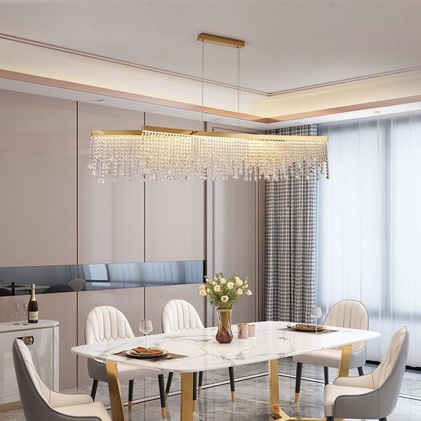 

chandeliers modern crystal chandelier for dining room led lamp luxury home decor light fixture gold indoor lighting