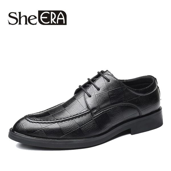 

dress shoes fashion luxury italian men brogue formal business oxfords for british brand leather flats dropship, Black