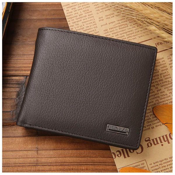 

wallets jinbaolai small short leather men's wallet male bag vallet card money persian world, Red;black