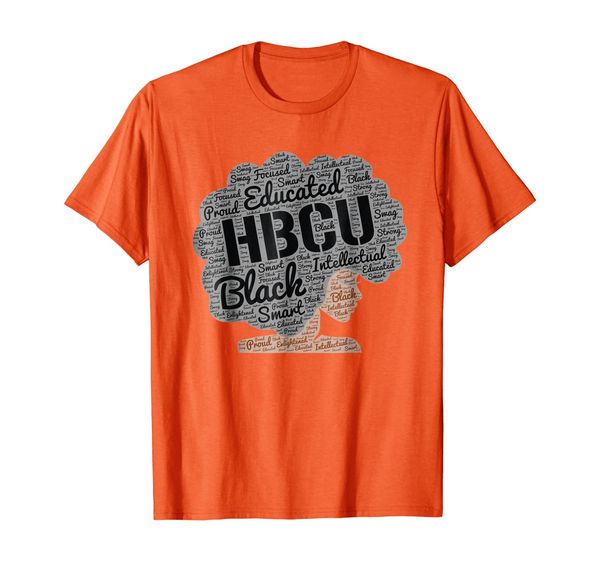 

hbcu natural hair words in afro black woman t-shirt, White;black