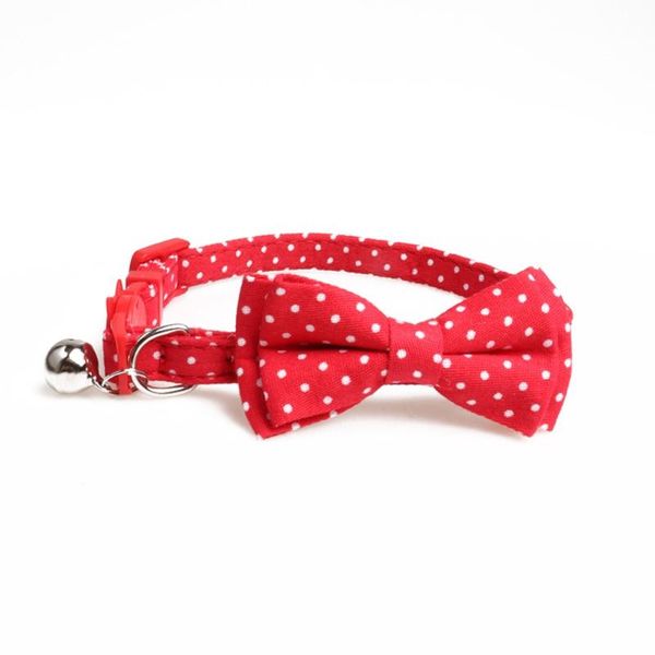 

dog collars & leashes cute polka dot bowknot pet collar, buckle design, fine workmanship, cat supplies