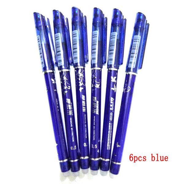 

gel pens 6pcs/set erasable pen blue/black/red ink 4 colors avaliable for children's gift office student