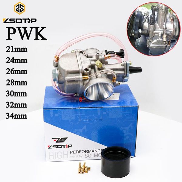 

motorcycle fuel system zsdtrp for pwk 21 24 26 28 30 32 34 keihin koso carburetor with power jet 50cc-250cc 2t 4t