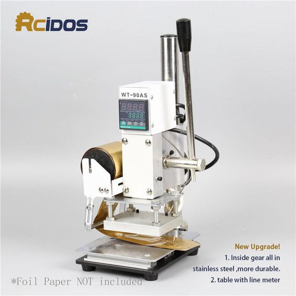 

craft tools wt-90as rcidos stamping machine,leather bronzing/creasing machine, foil machine,110v/220v,with roll holder