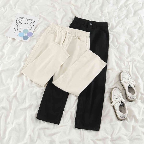 

women's shorts spring brim pants high waist for woman anti-aging leisure loose in straight line wide leg all-combining students qdca, White;black