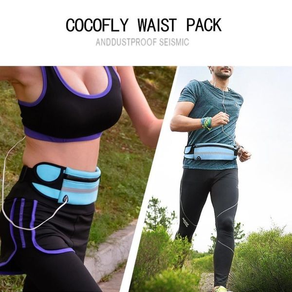 

waterproof running waist bag canvas sports jogging portable outdoor phone holder belt women men fitness sport accessories bags