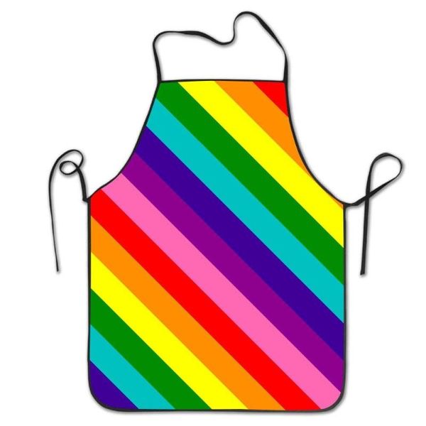 

aprons gay rainbow flag apron - cooking kitchen chef barber bib for women men