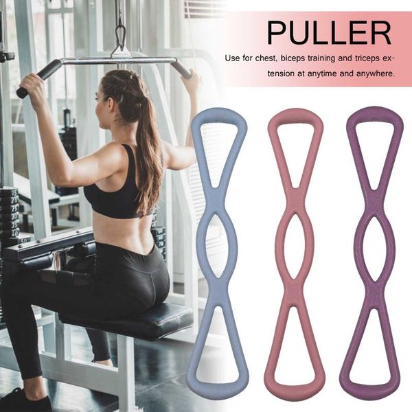 

yoga resistance tpr rubber bands 8 type fitness elastic strength training equipment