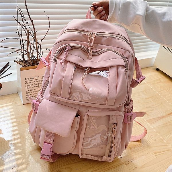 

casual oxford women backpack large capacity school bags for teenagers girls lapbagpack lady daypack female travel bag blue l