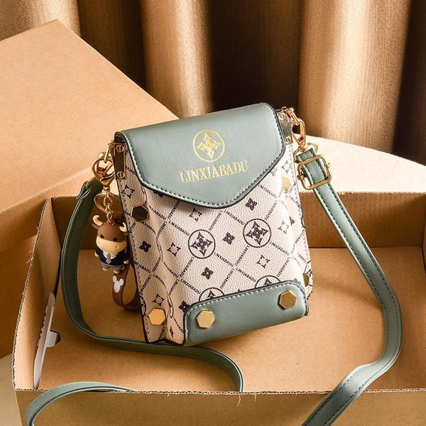 

shoulder bags printed pu leather rfid blocking crossbody cell phone bag for women wallet purse