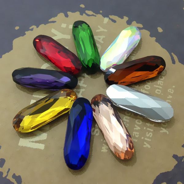 

other 5x15mm 7x21mm classical long oval glass stone, pointback crystal
