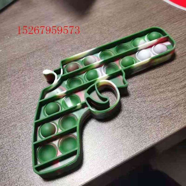 

new rat killing pioneer, rainbow pistol skull santa claus thinking chess silicone toy straight