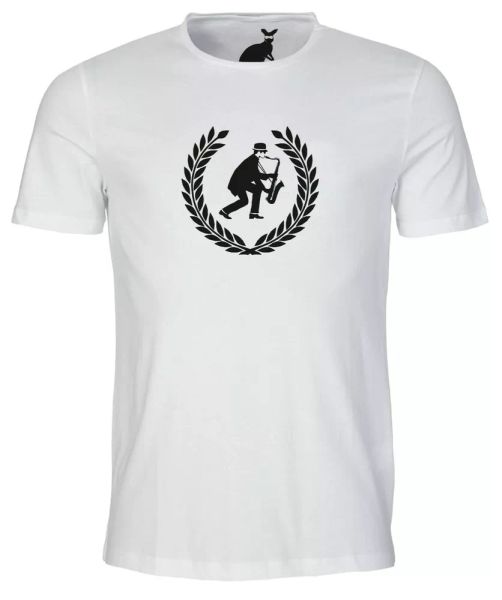 

Laurel Saxophone Logo MENS T SHIRT 2 tone two beat specials rude boy the ska, White;black