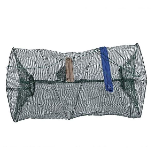 

cage shrimp fishing nets,bait traps, nylon mesh ring alloy frame,fishing tools accessories