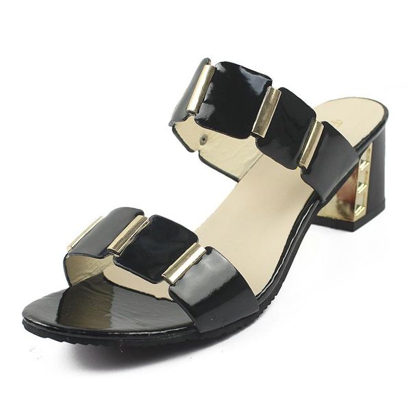 

plus size bohemia summer casual peep toe women's flat platform sandals rhinestone square heel beach shoes woman, Black