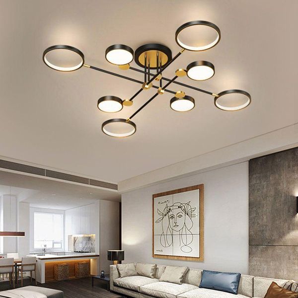 

chandeliers modern led chandelier ceiling lamp with remote control dimmable for living room bedroom dining kitchen nordic hanging light