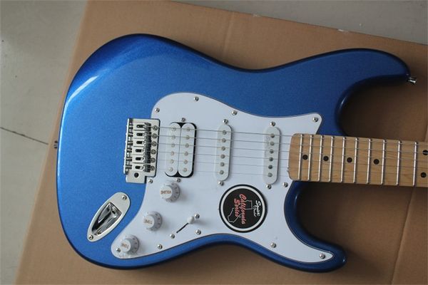 

factory store metal blue yngwie malmsteen scalloped maple fretboard st 6 strings electric guitar guitarra