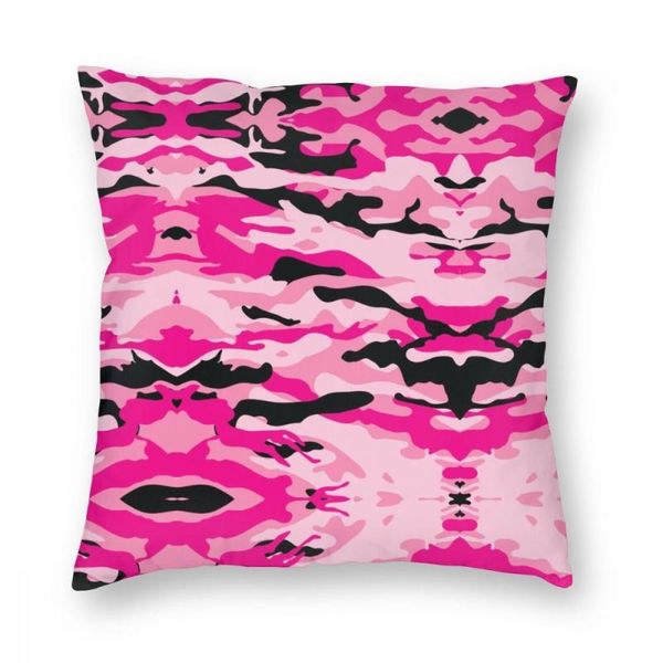 

cushion/decorative pillow pink camo square case decorative vintage pillowcover home decor