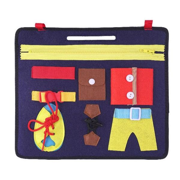 

storage bags children's dressing learning board early childhood education creative messenger bag educational sensory for children
