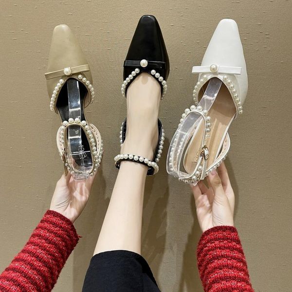 

sandals medium buckle strap rubber pu slides hoof heels med, Black