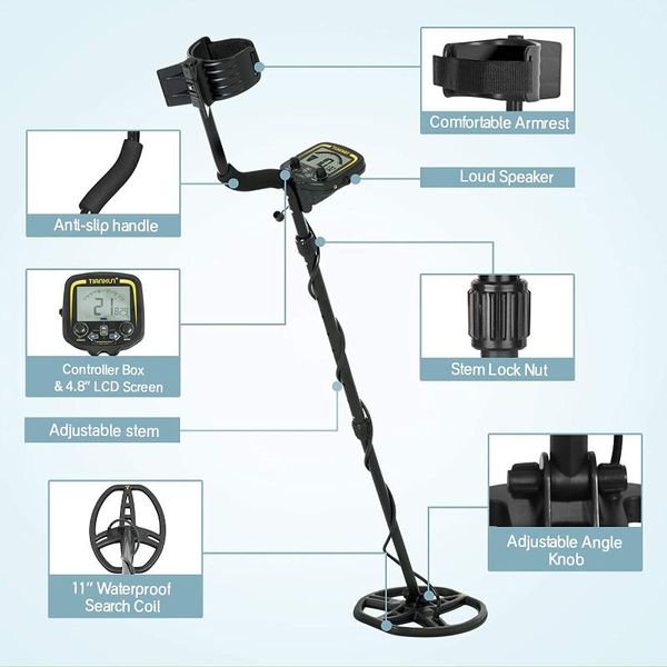 

metal detector gold digger treasure professional pinpointer underground underwater waterproof detectors