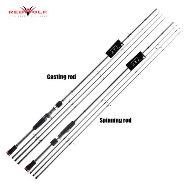 

boat fishing rods original redwolf tav carbon spinning casting rod 1.98m 2.13m 2.44m m mh ml power ultralight 3 tips with eva grip