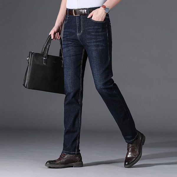 

men's jeans 2021 jean mens men's classic luxurys pants denim biker luxe pant slim fit baggy straight trousers designer black, Blue