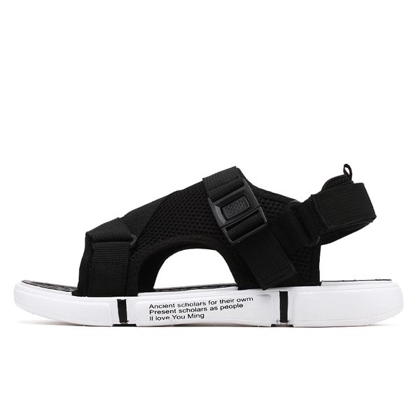 

fashion funny fish slippers men shoes girls boys women summer beach slipper 2021 arrival family children slides, Black