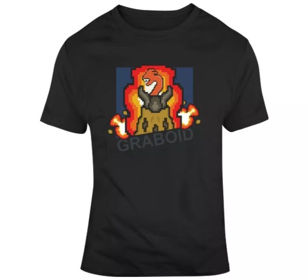 

graboid tremors movie video game parody fan t shirt, White;black