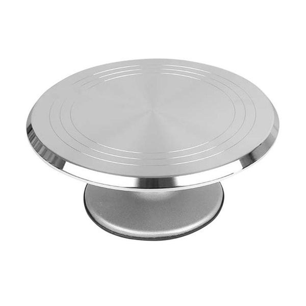 

inch aluminum alloy rotating cake turntable anti-slip revolving making stand platform decorating workbench baking & pastry tools