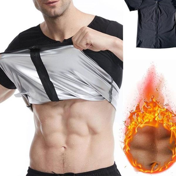 

men's t-shirts sweat suit short-sleeved corset tight-fitting sports abdominal round neck fitness g1z2, White;black