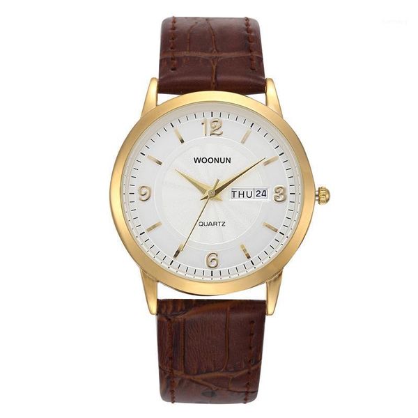 

minimalist mens watches quartz leather date watch thin male wrist relogio masculino herenhorloge reloj para hombre wristwatches, Slivery;brown