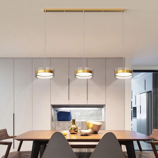 

pendant lamps vintage lamp luxury simple long strip lights glass 220v single head three bar suspension light