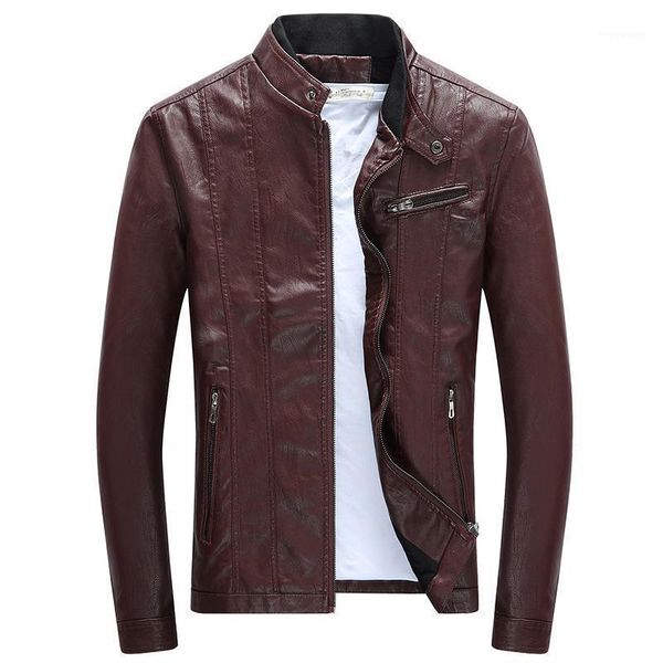 

men's jackets dimusi winter mens pu leather male warm windbreaker faux coats casual man motorcycle biker clothing, Black;brown