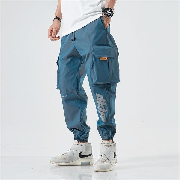 

street autumn casual overalls fashion women pant all match trousers youth men jogging, Black