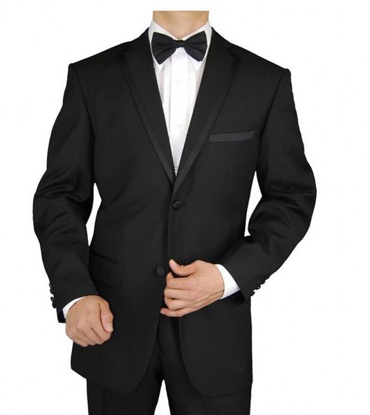 

men's suits & blazers custom made black white groom tuxedos slim fit two buttons wedding groom's 2 piece business jacket pants pmu, White;black